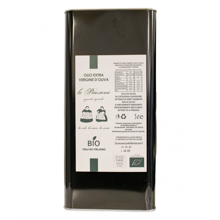OLIO EVO BIO IN LATTE DA 5 LT