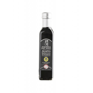 ACETO BALSAMICO DI MODENA IGP MARCHIO ANDREA MILANO FOGLIA ARGENTO DESTINAZIONE EUROPA BOTTIGLIA MARASCA 0,250 LT X 12