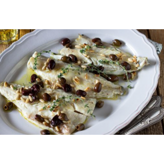 Filetto di spigola con salsa ligure 180gr