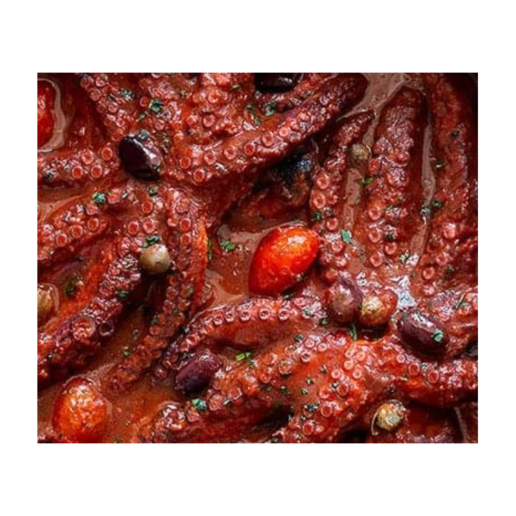 Polpo arrosto con salsa alla mediterranea 180gr