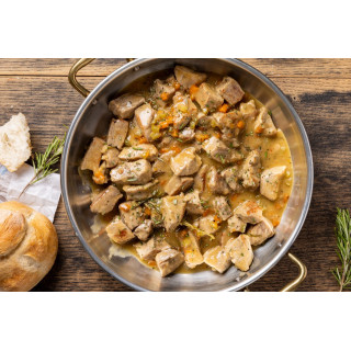 SPEZZATINO DI MANZO IN CREMA DI PARMIGIANO