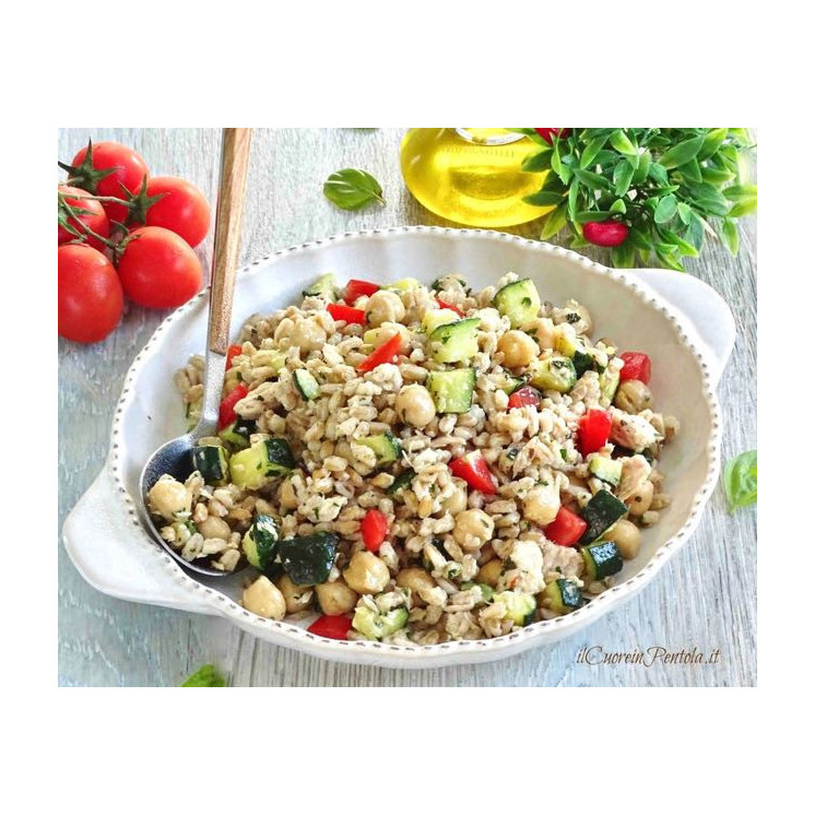 Insalata di Farro con Verdure e Ceci 250gr x 6 pezzi