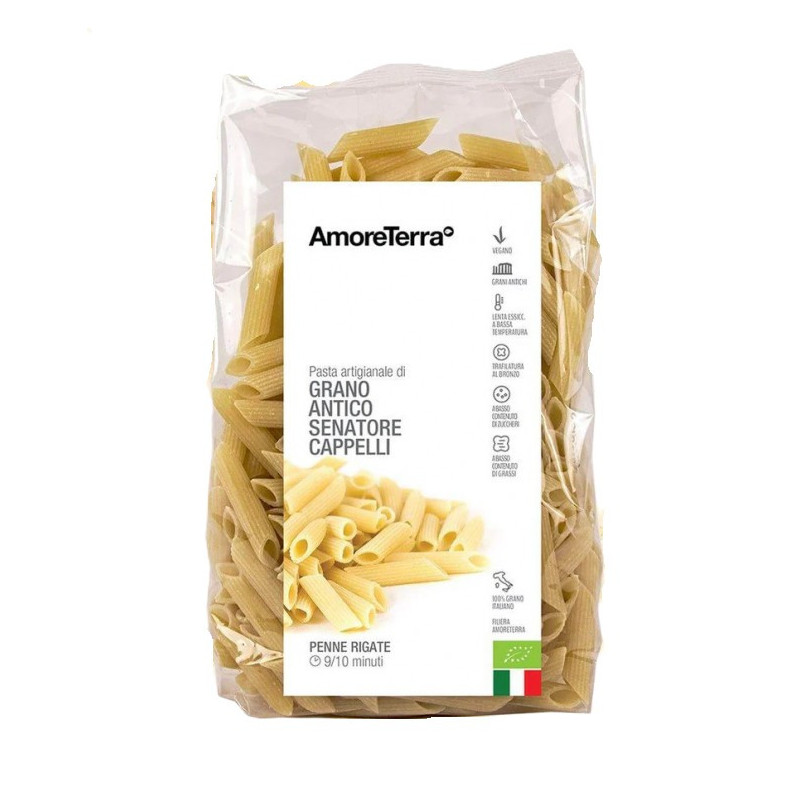 Pasta Senatore Cappelli Penne Rigate Bio GR 500x16