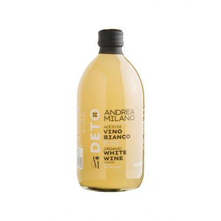 Aceto Di Vino Bianco Biologico Marchio Andrea Milano ML 500x12